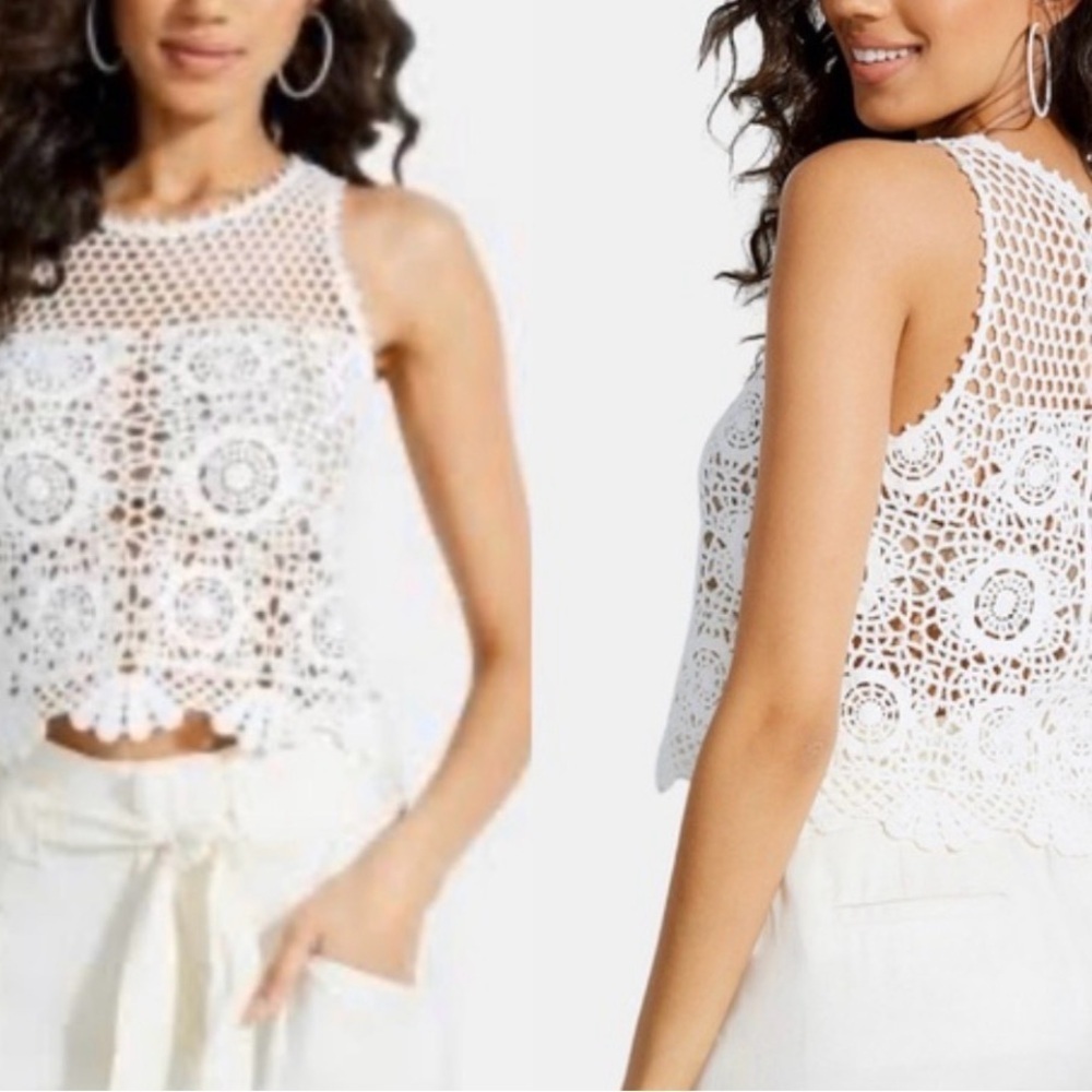 GUESS Olisa Crochet Top | NWOT | Sz XS